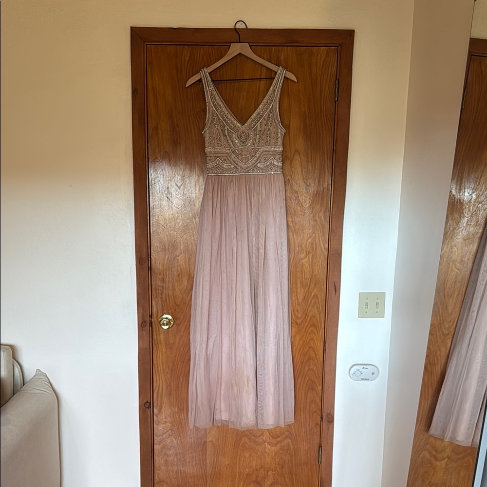 Elegant Blush Evening Gown BHLDN